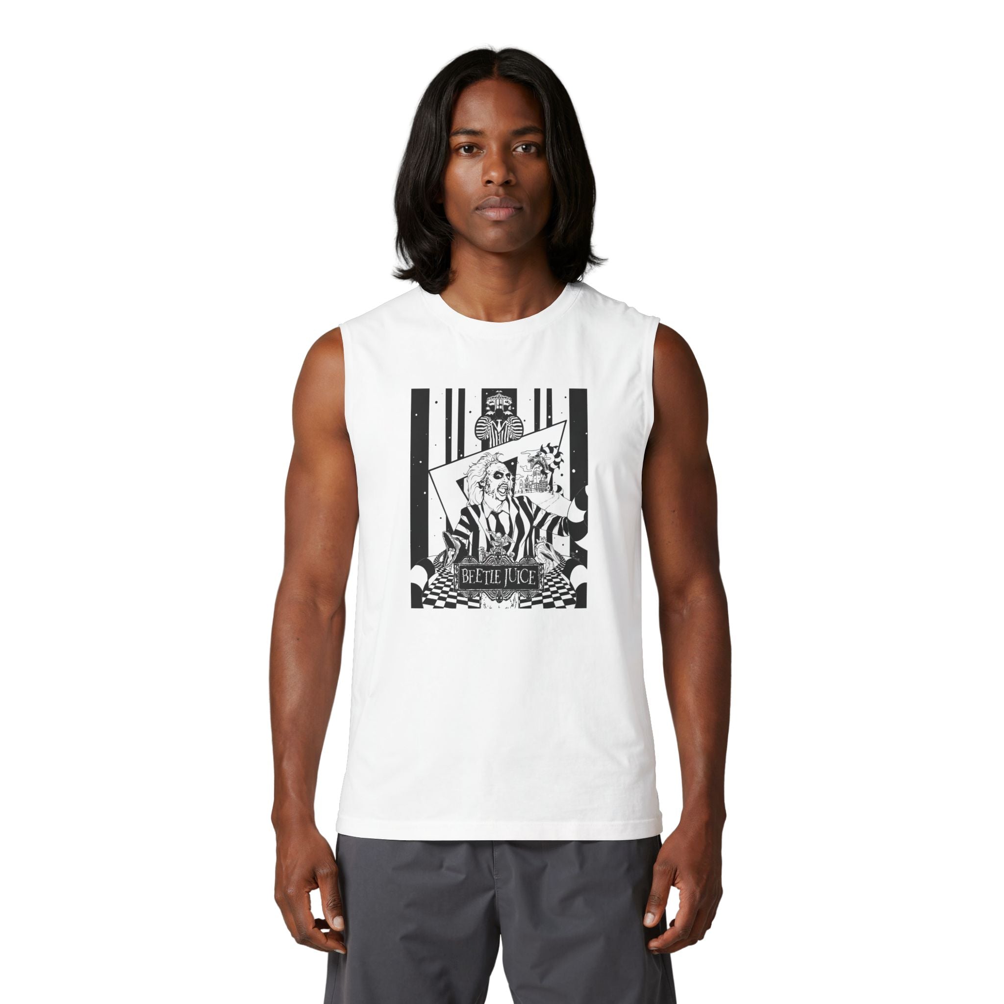 Beetlejuice Sleeveless Tank