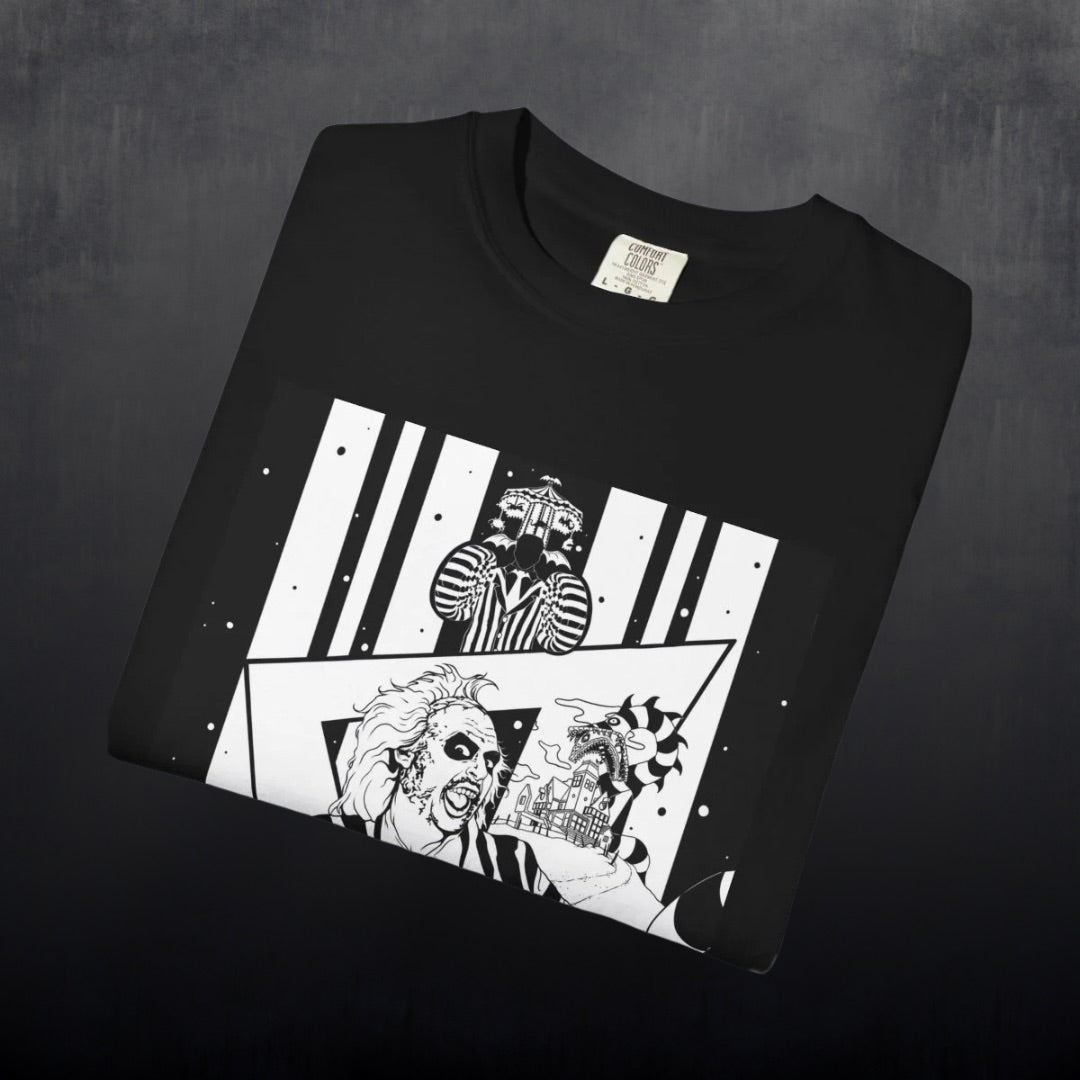 Beetlejuice Graphic Tee- Available in black or white