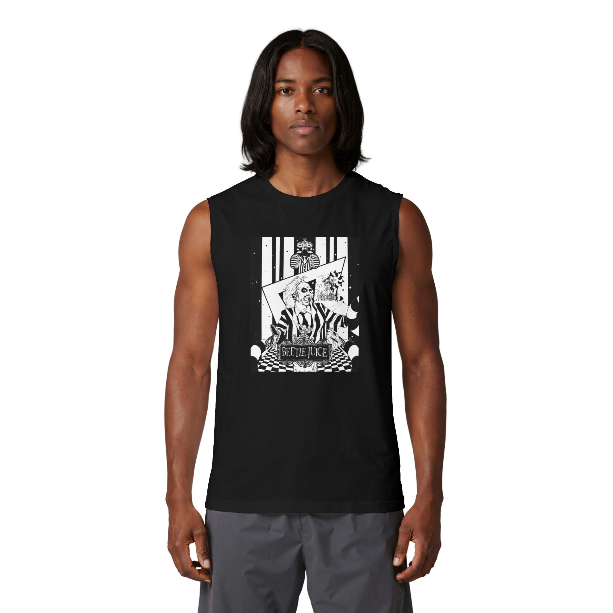 Beetlejuice Sleeveless Tank