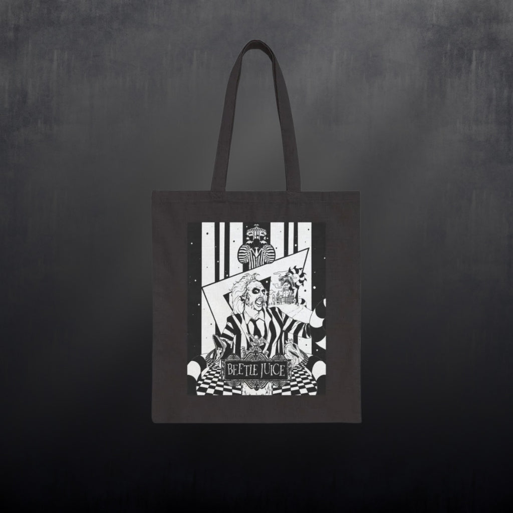 Tote Bag — Beetlejuice Black Canvas Tote