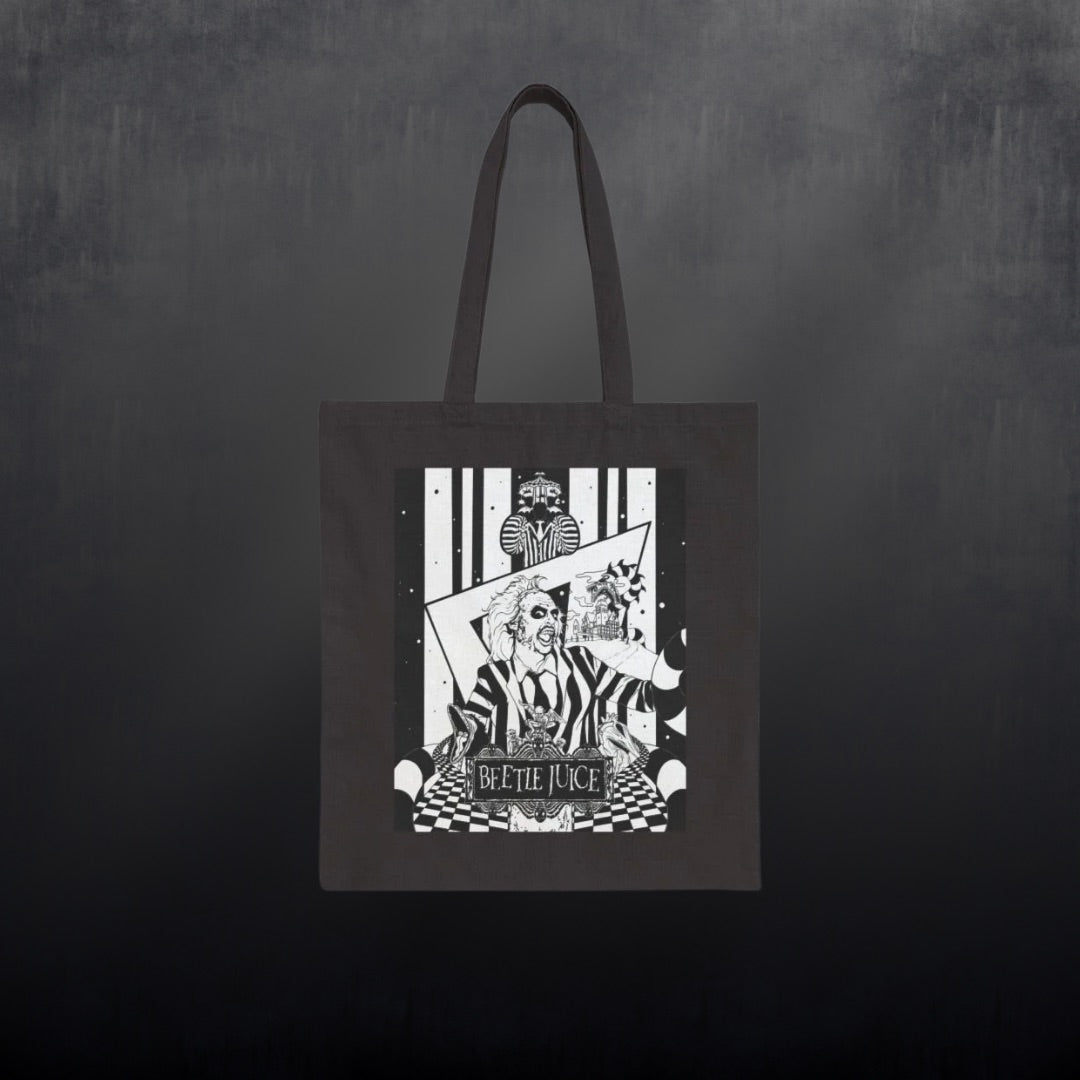 Tote Bag — Beetlejuice Black Canvas Tote