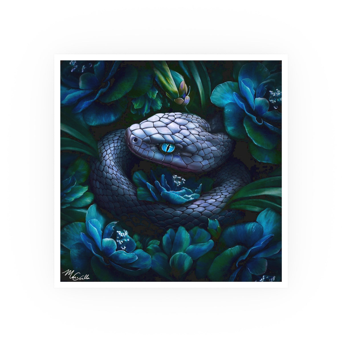 Serpiente del Loto Azul Standard Edition - Satin & Archival Matte Fine Art Print