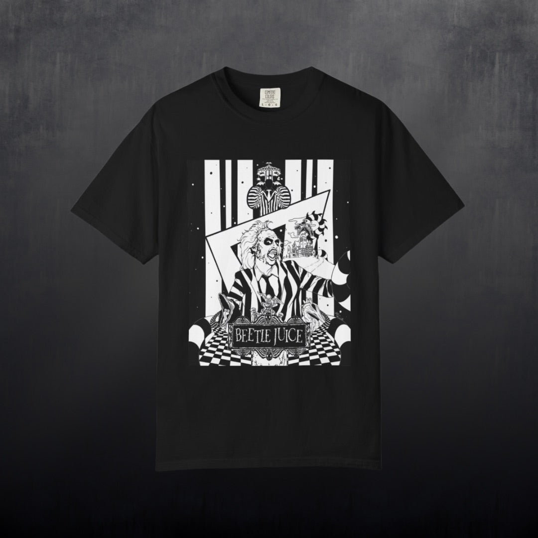 Beetlejuice Graphic Tee- Available in black or white