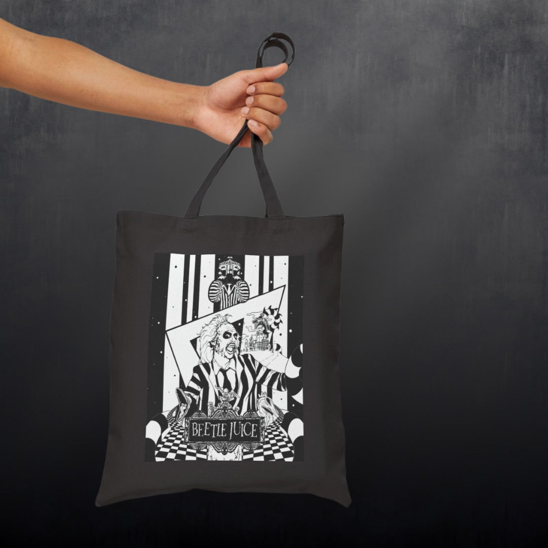 Tote Bag — Beetlejuice Black Canvas Tote