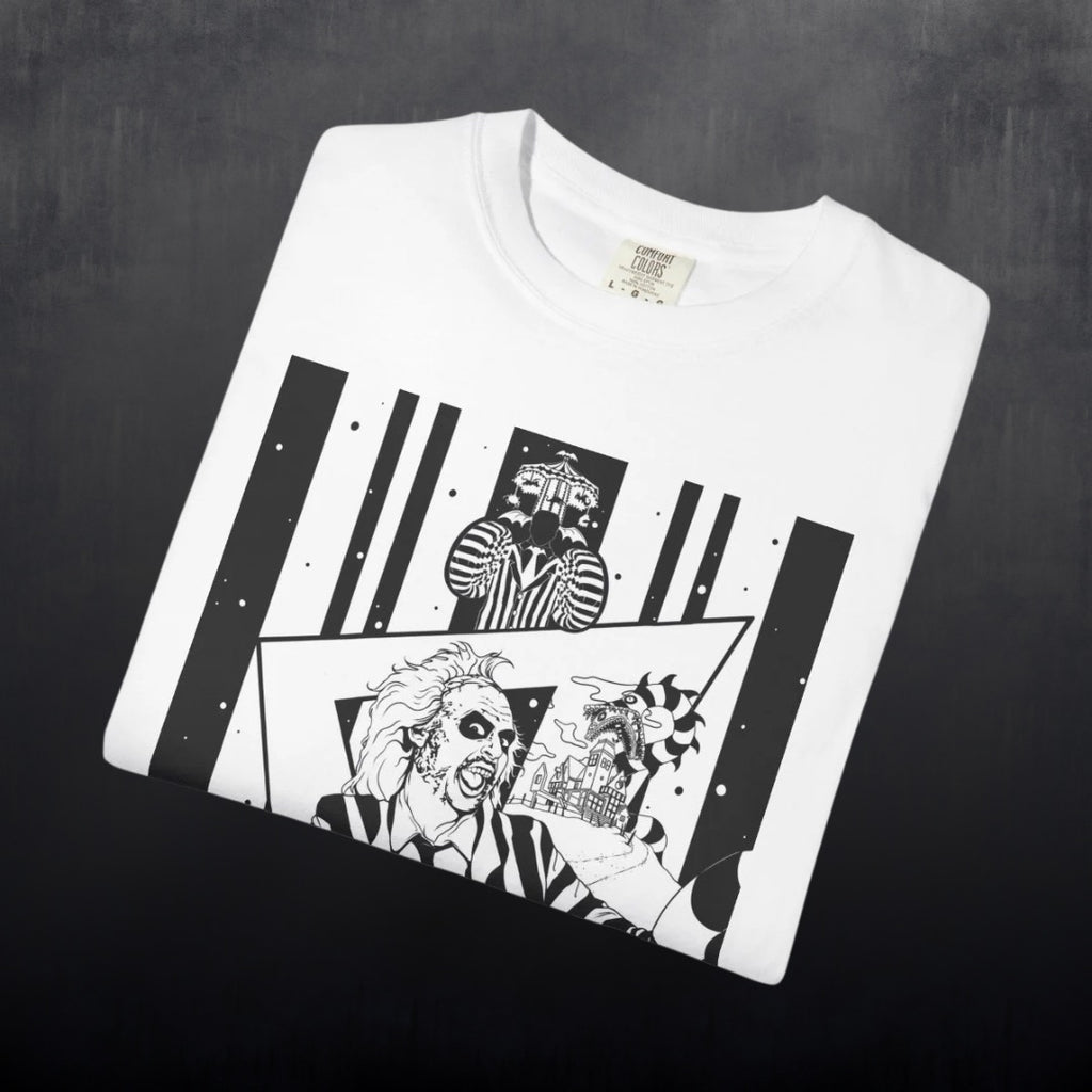 Beetlejuice Graphic Tee- Available in black or white