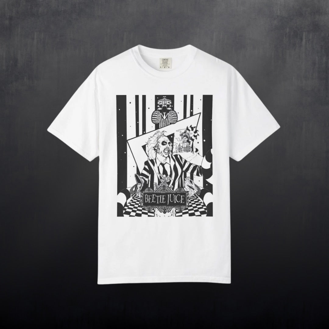 Beetlejuice Graphic Tee- Available in black or white