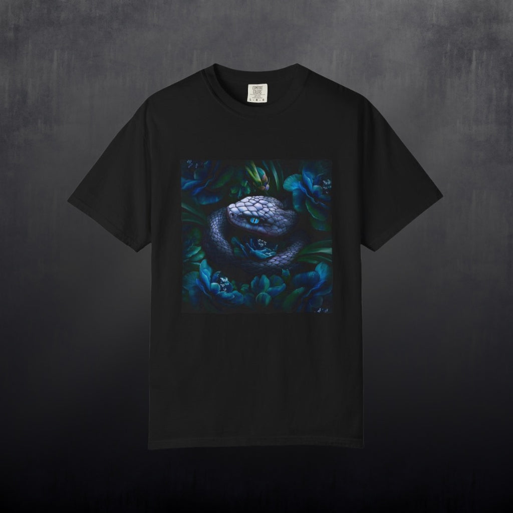 Serpent of the Blue Lotus Graphic Tee