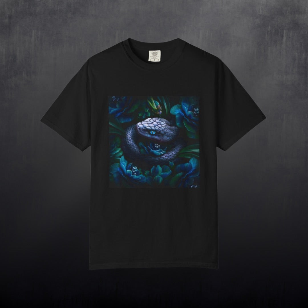 Serpent of the Blue Lotus Graphic Tee