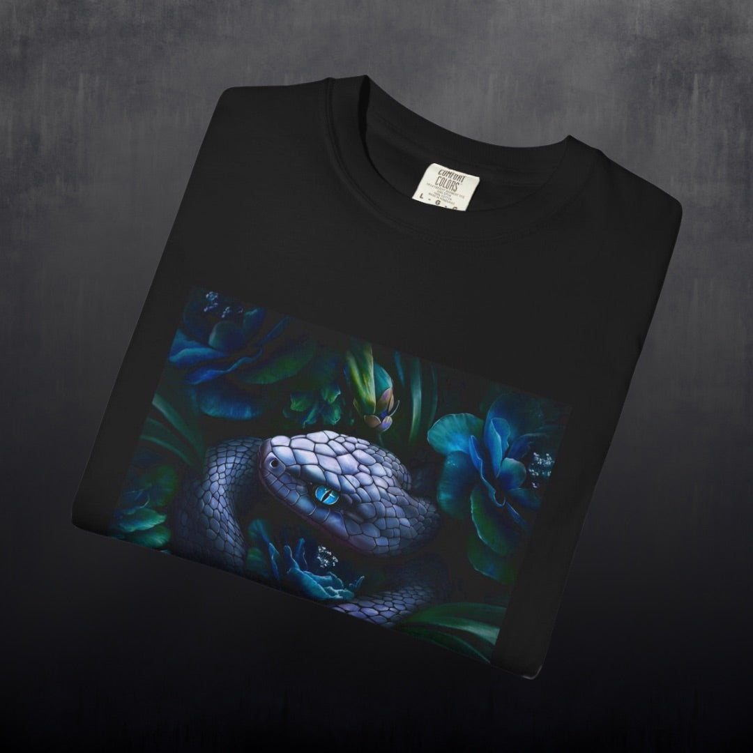 Serpent of the Blue Lotus Graphic Tee