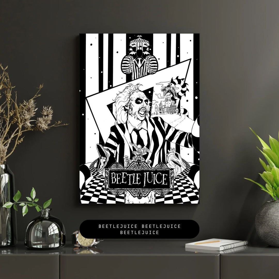 Beetlejuice Beetlejuice Beetlejuice Standard Edition — Satin or Archival Matte Fine Art Print
