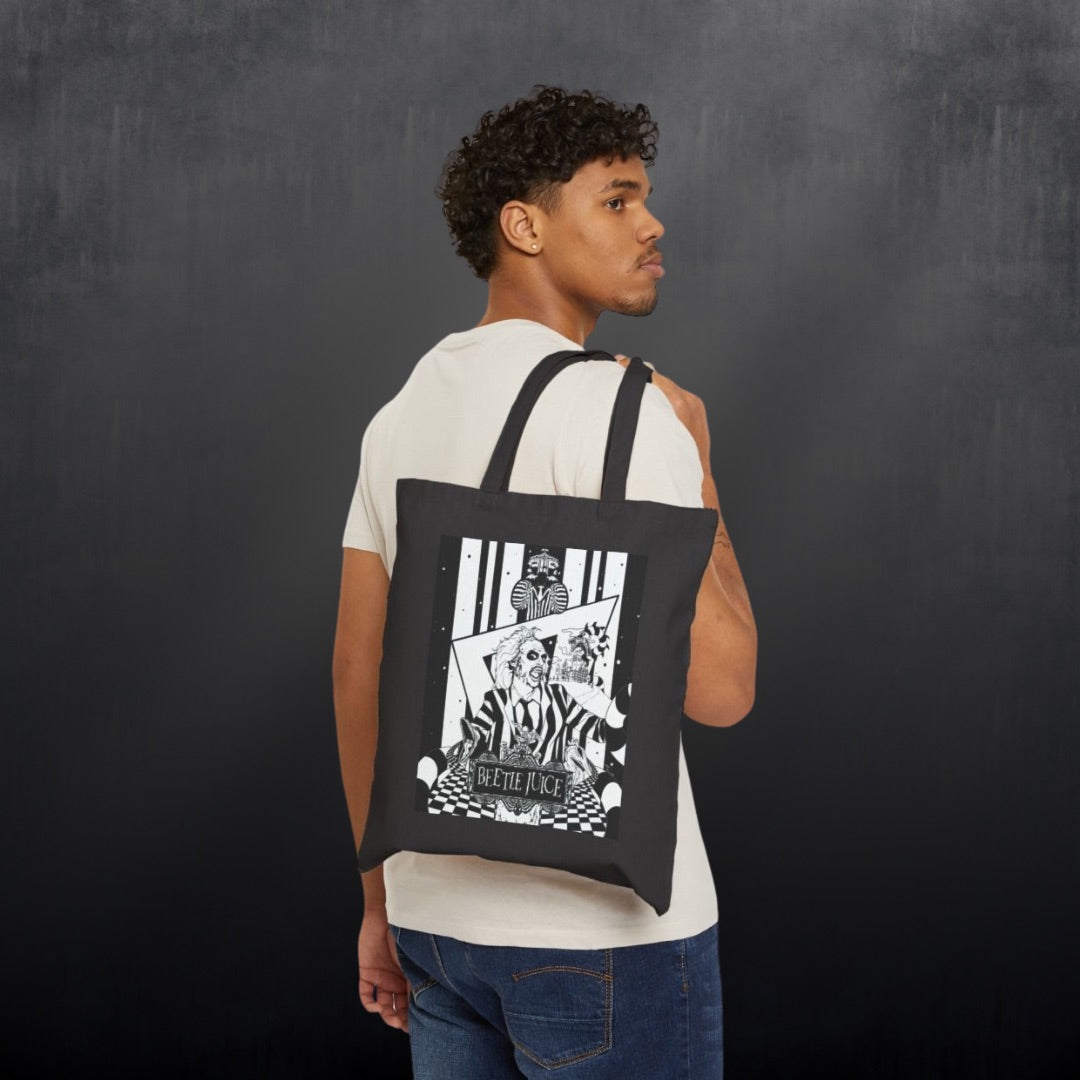 Tote Bag — Beetlejuice Black Canvas Tote