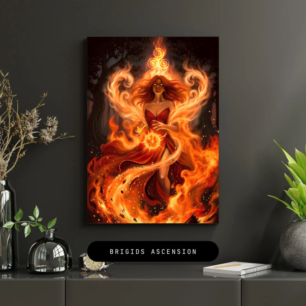 Brigid’s Ascension Standard Edition- Satin or Archival Matte Art Print