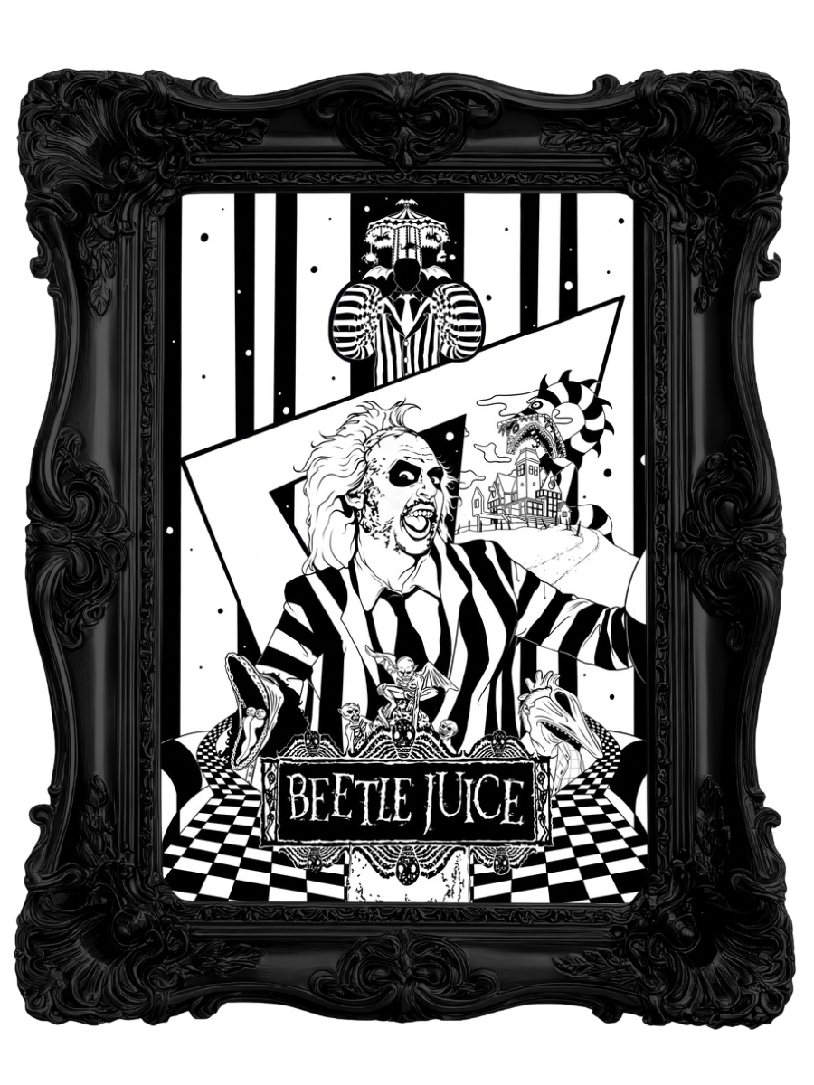 Mini Masterpiece Sticker Collection - Beetlejuice Glow in the Dark Sticker PRE ORDER
