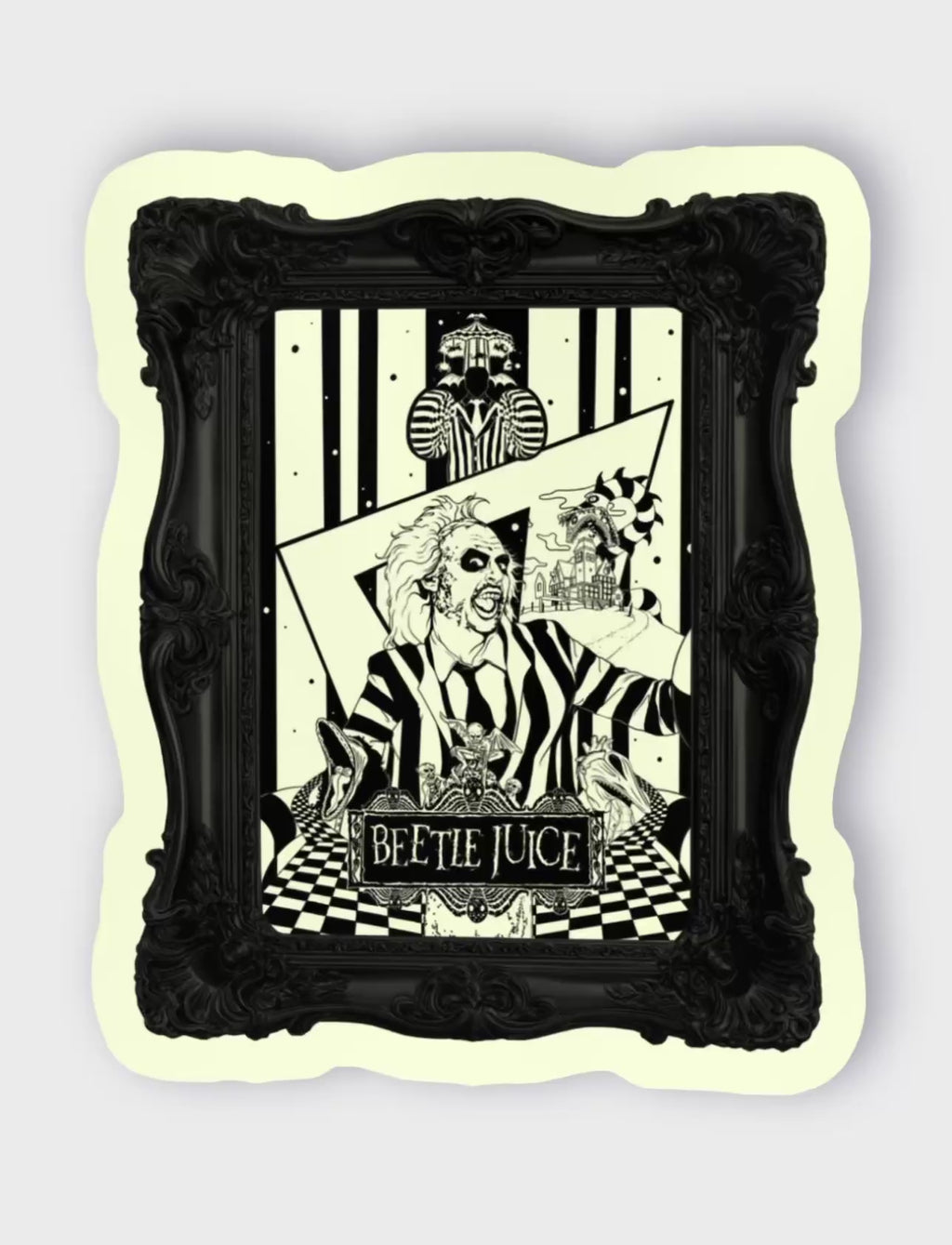 Mini Masterpiece Sticker Collection - Beetlejuice Glow in the Dark Sticker PRE ORDER